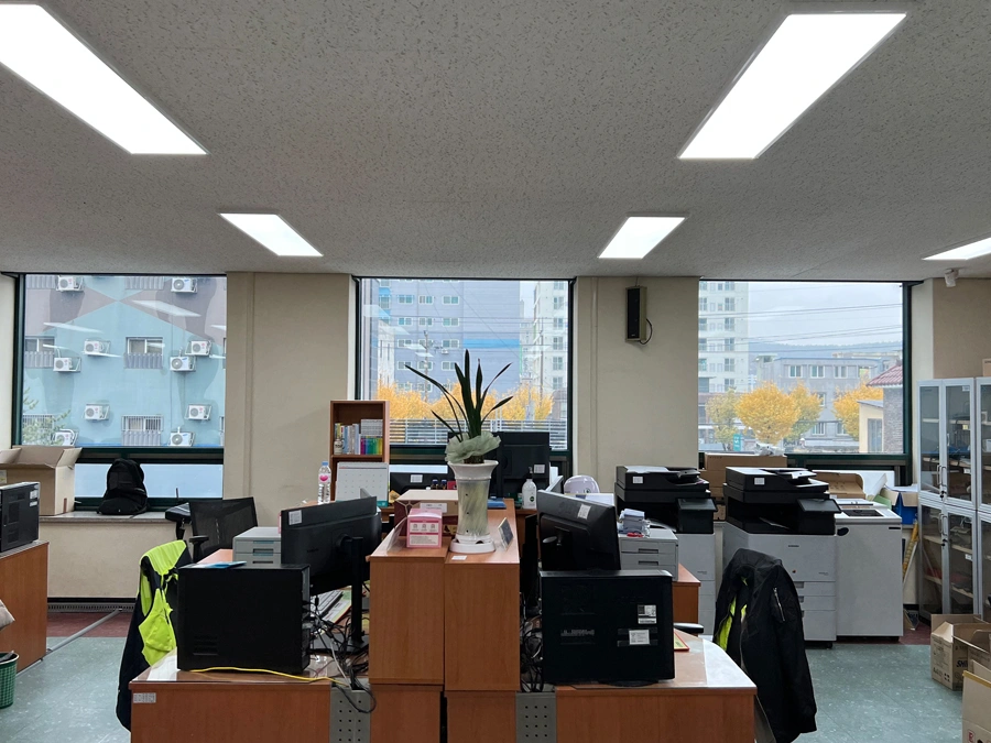 관공서 열차단필름 시공 – 시공 전 모습